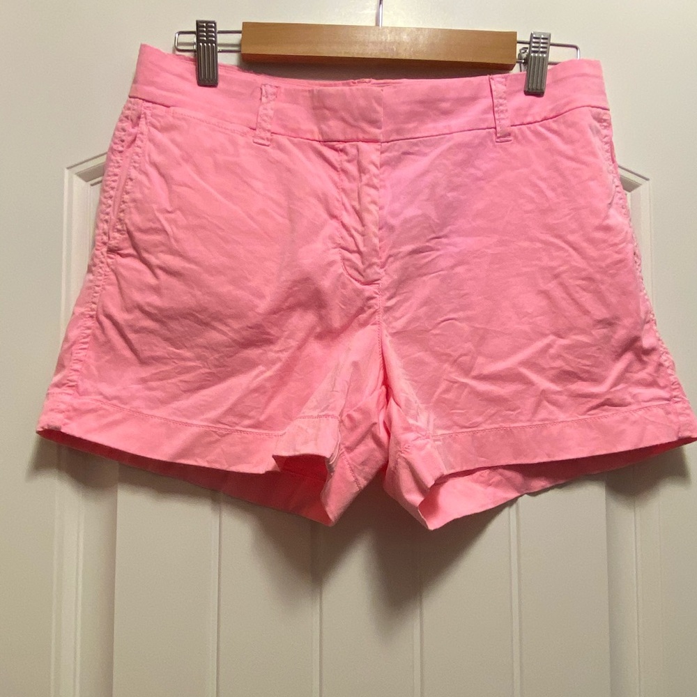 Jcrew Chino hot pink shorts